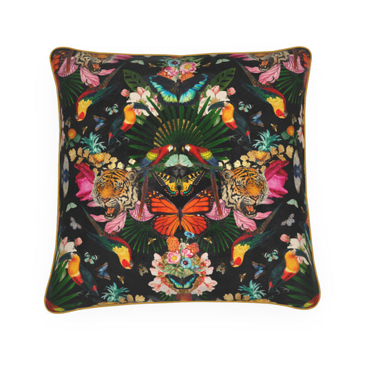 Paradise Lost 'Noir' - Luxury Velvet Cushion
