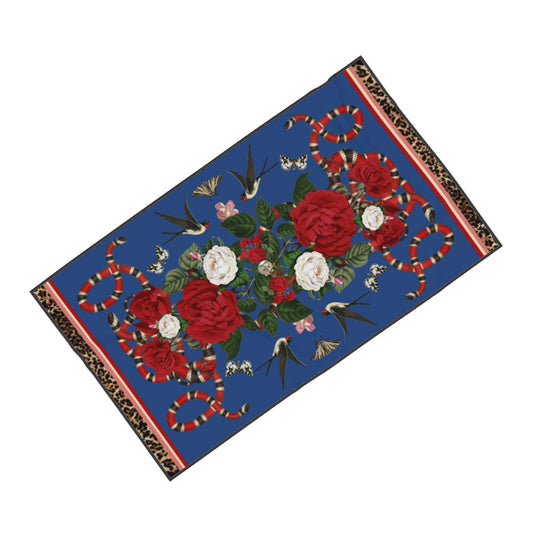 Rock 'N' Roses Beach Towel - Admiral