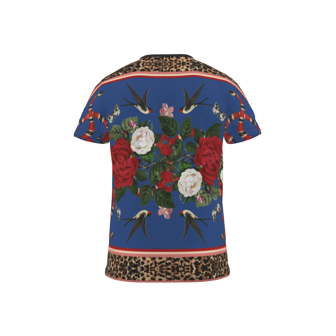 Rock 'N' Roses Unisex Round Neck T-Shirt - Flamingo