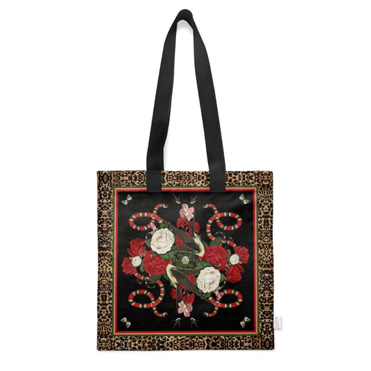 Rock 'N' Roses Tote Bag - Ink