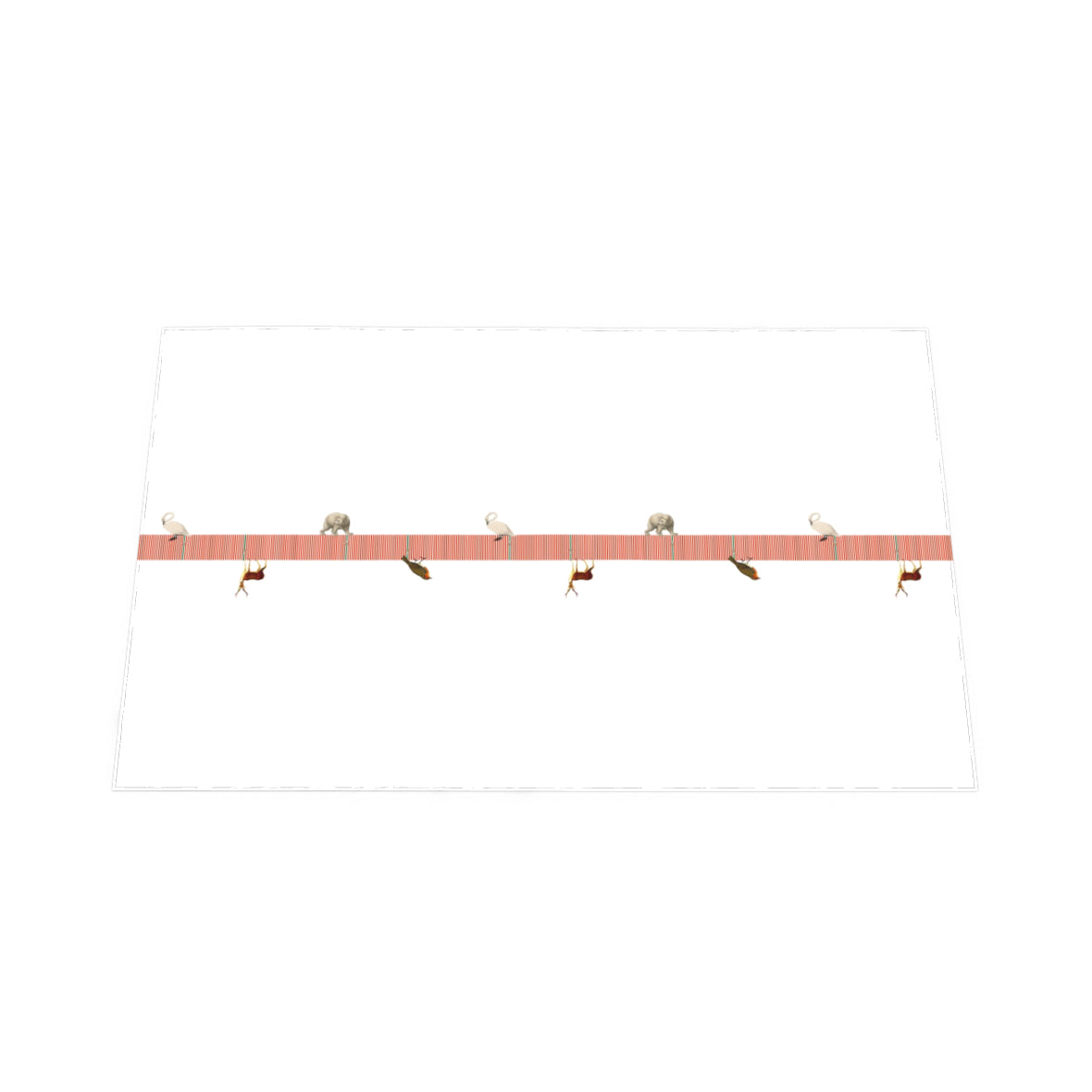 Candy Cane Table Cloth- Red