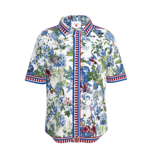 Lady Garden Unisex Oversize Silk Shirt