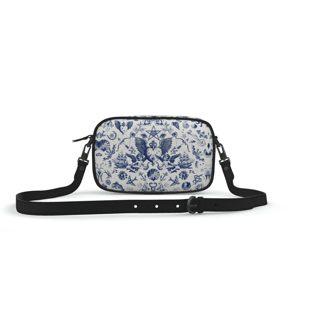 Tattoo Angel Leather shoulder bag
