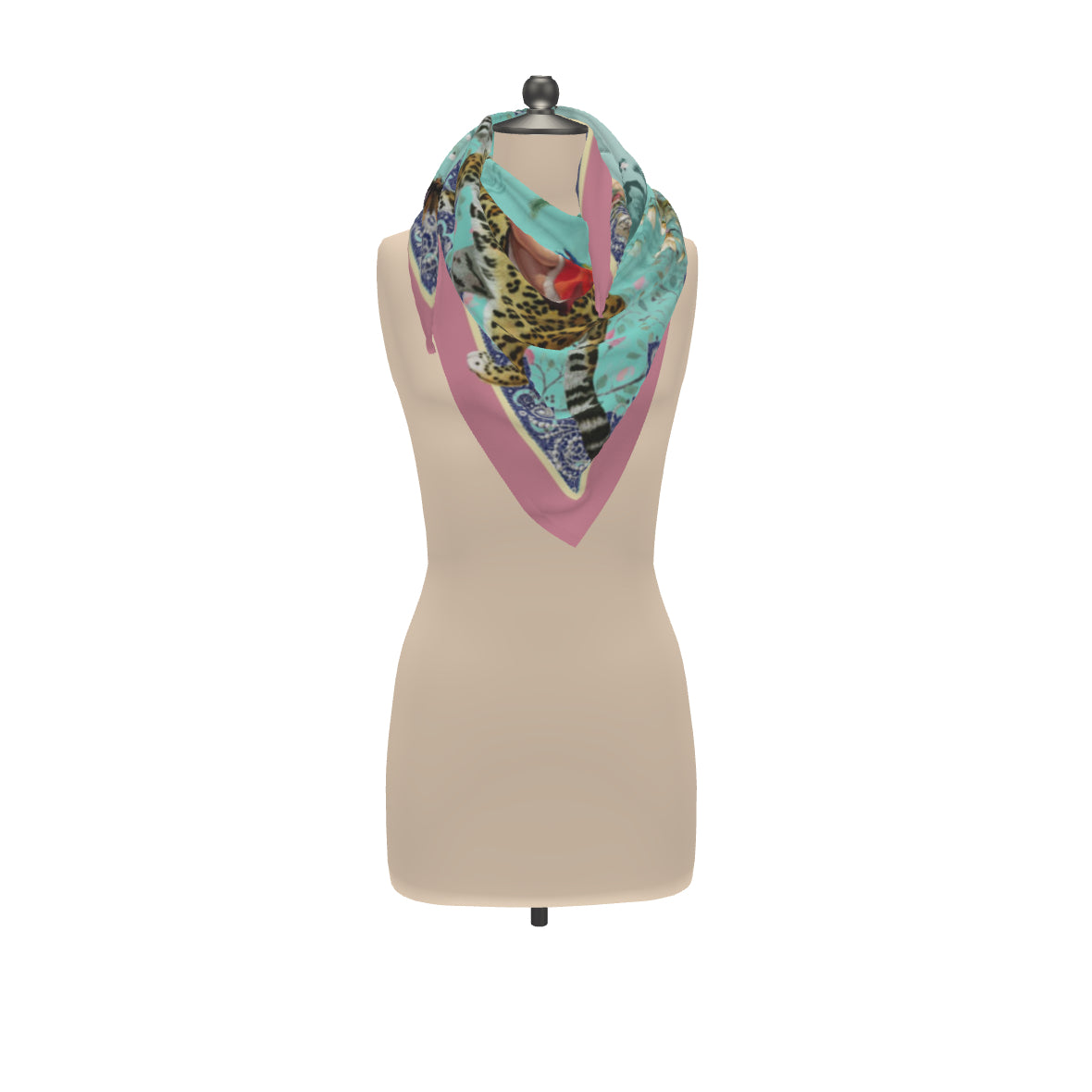 Turquoise Mary Silky Scarf
