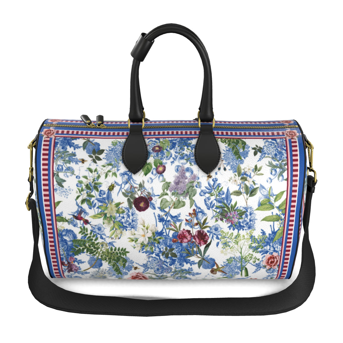 Lady Garden Weekender Leather Duffle Bag