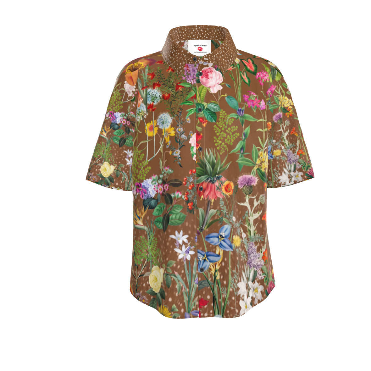 Bloom Fade Fawn Unisex Silk Shirt