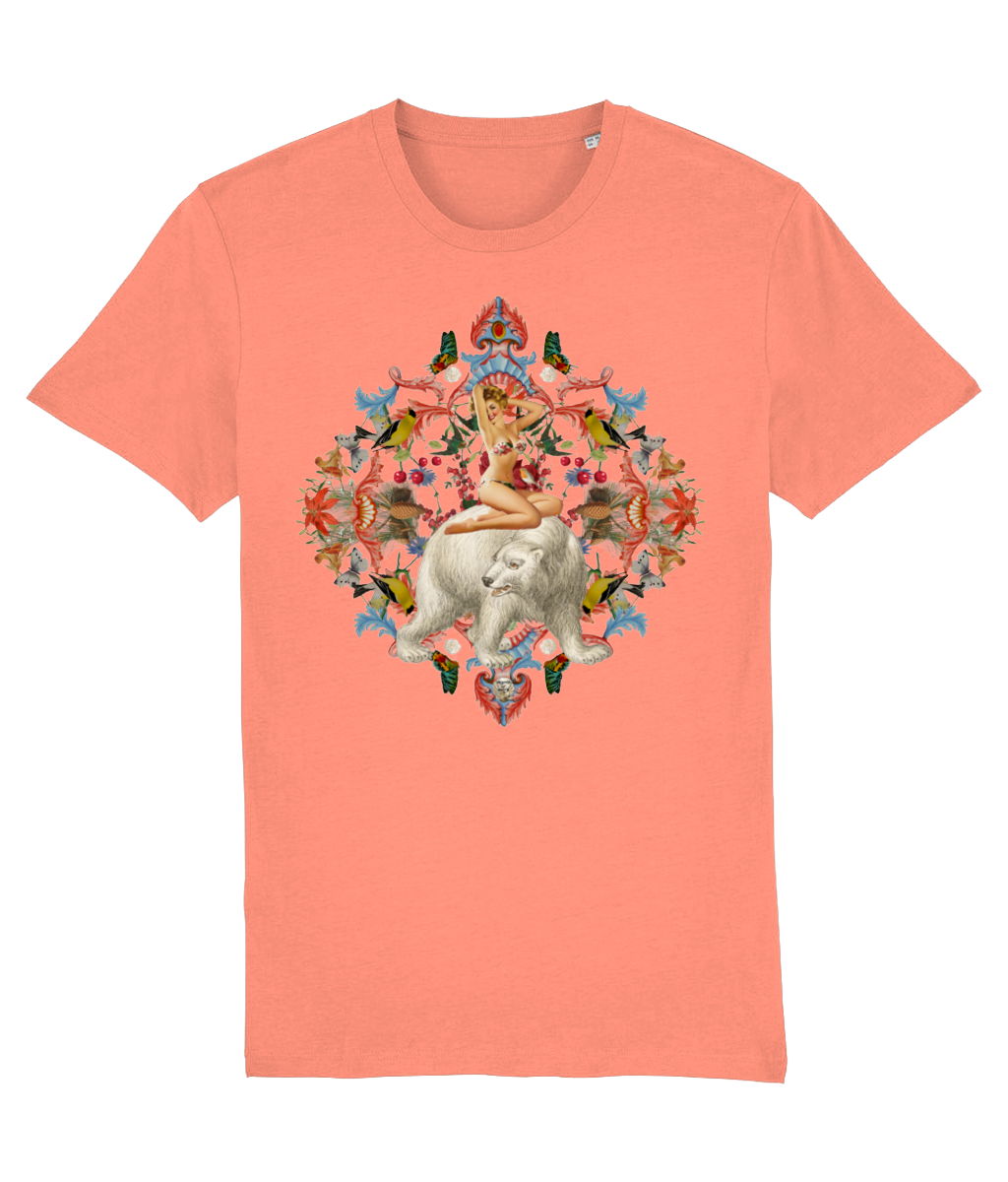 Angel Organic Christmas T-Shirt - Peach Rose