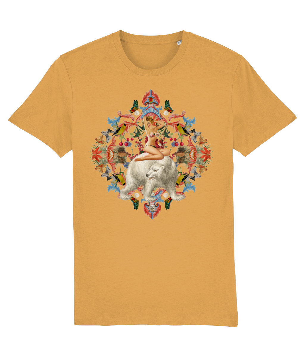 Angel Organic Christmas T-Shirt - Vintage Yellow