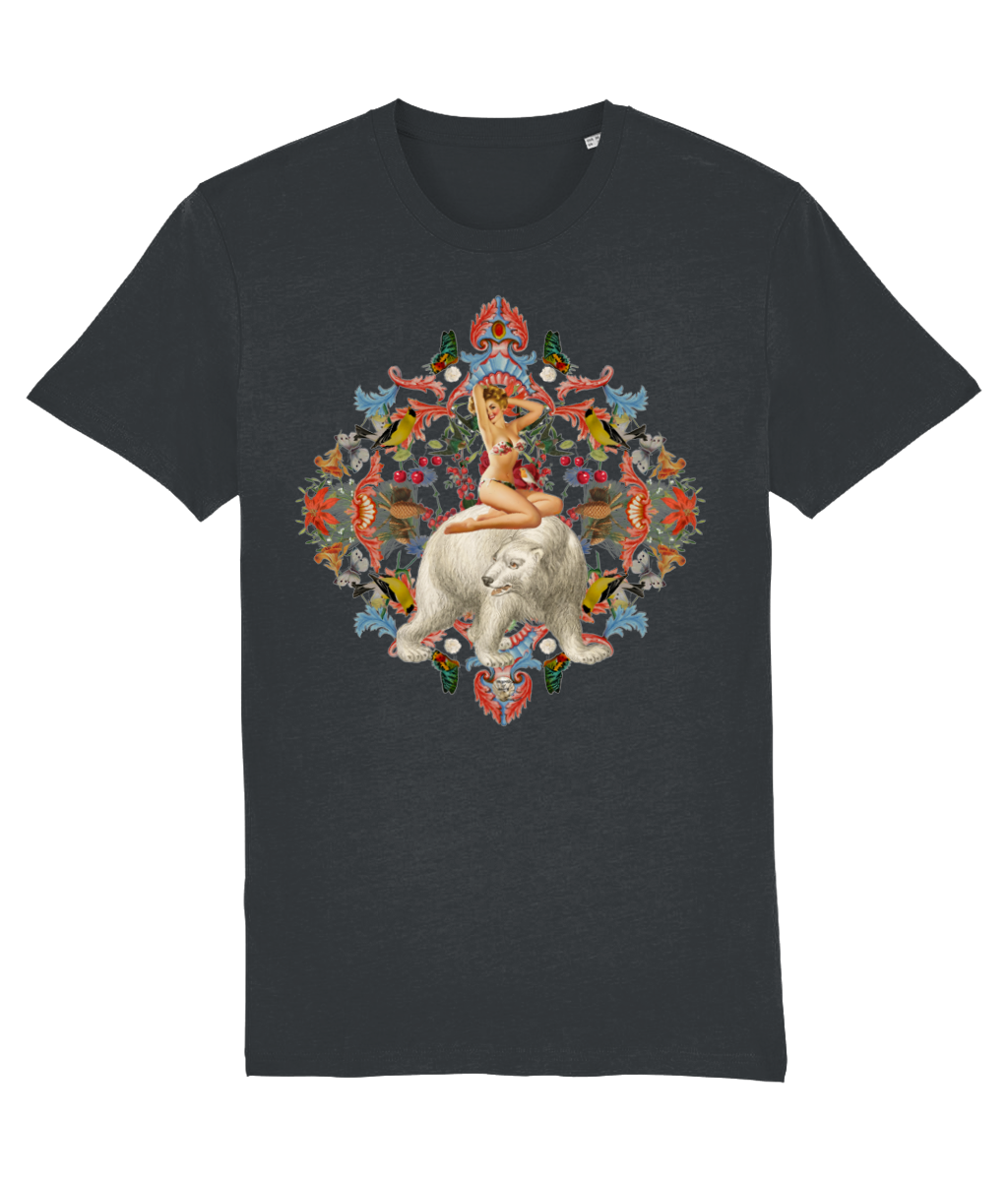 Angel Organic Christmas T-Shirt - Vintage Black