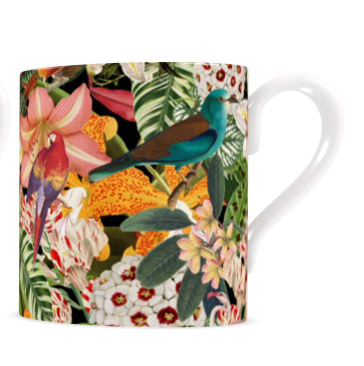 Tropical Bomb Bone China Coffee Cup