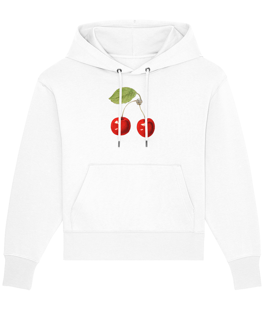 Cherry Bomb Organic Lux Hoodie - Ice White