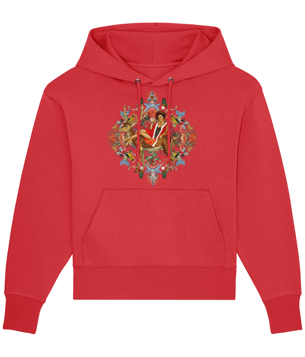 Queenie Christmas Hoodie - Santa Red