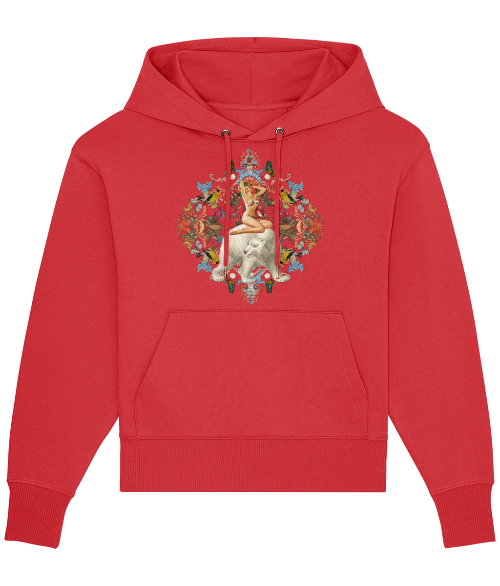 Angel Christmas Hoodie - Santa Red