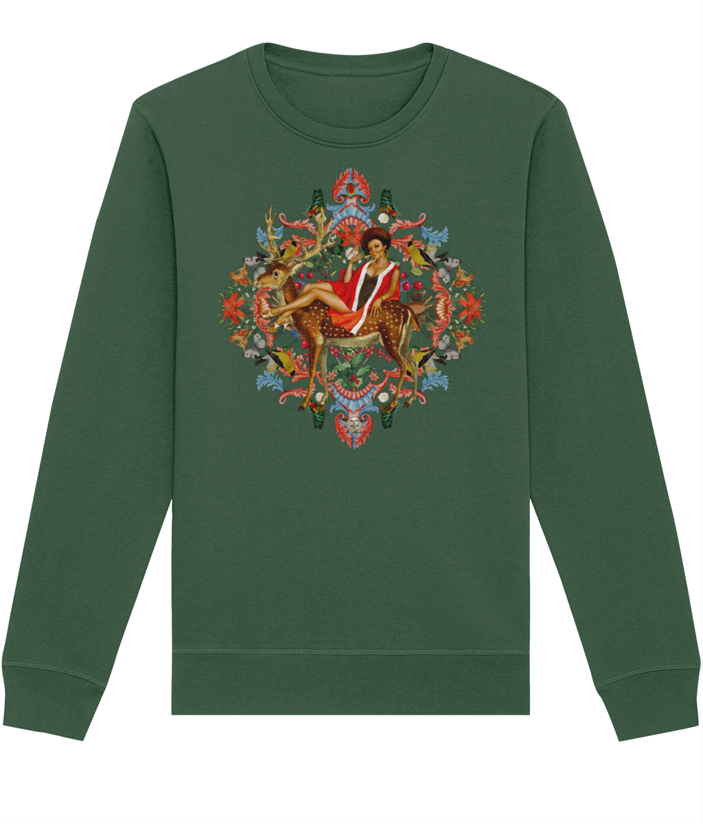 Queenie Christmas Jumper - Winter Green