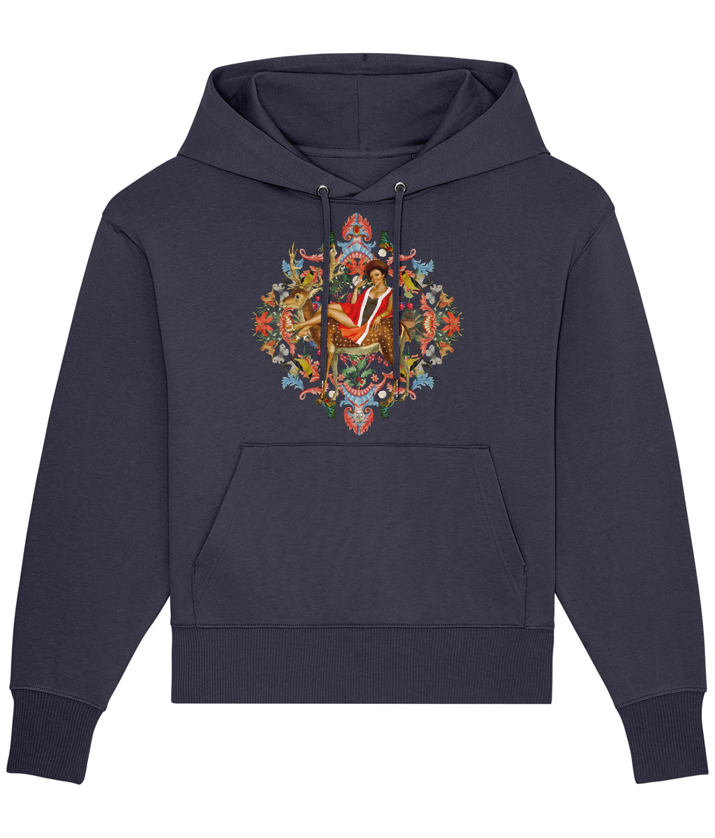 Queenie Christmas Hoodie - Navy