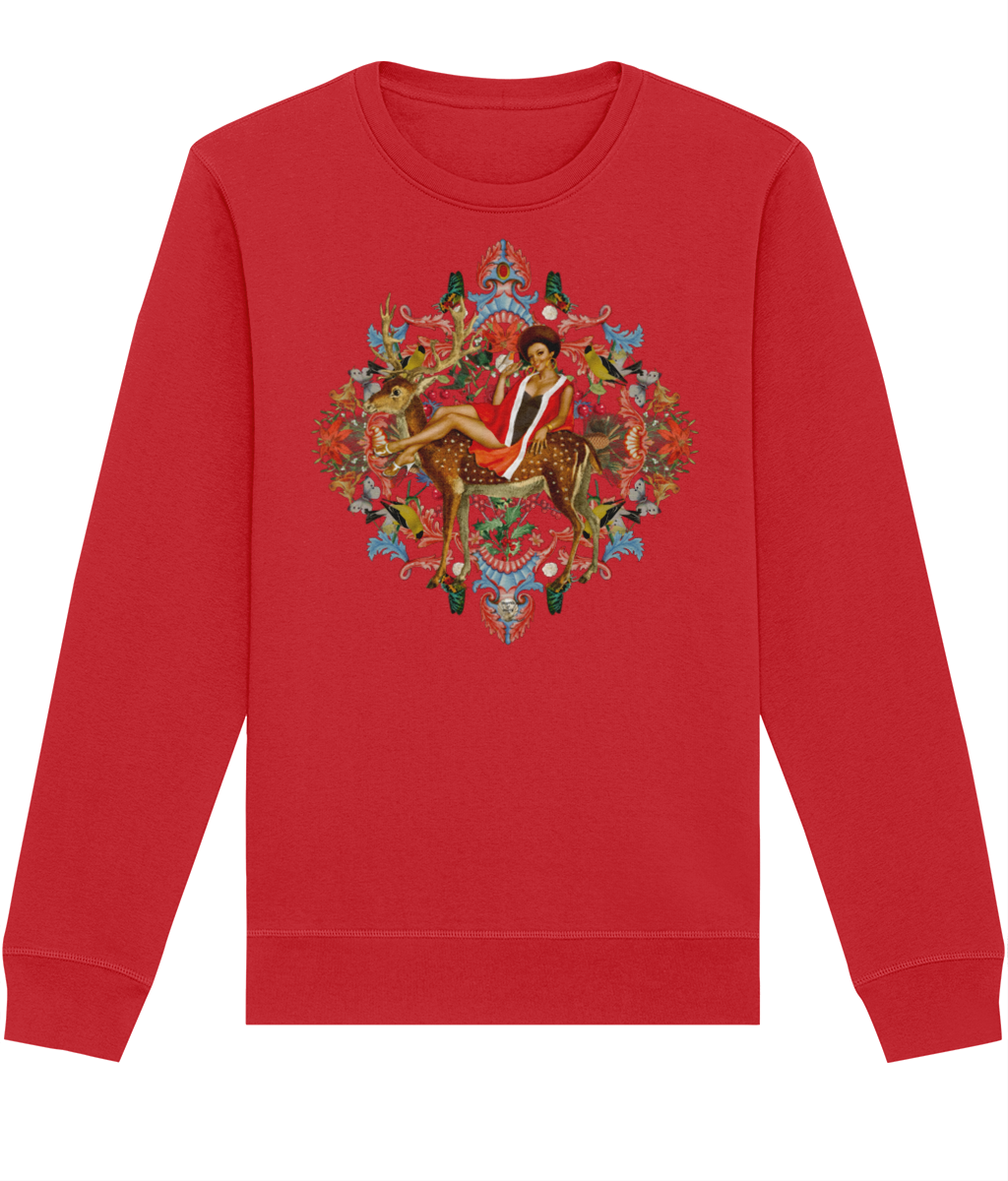 Queenie Christmas Jumper - Santa red
