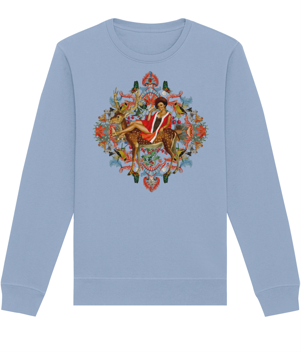 Queenie Christmas Jumper - Vintage Blue