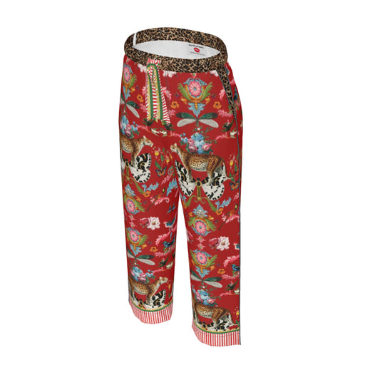Menagerie Silk Bottoms -  Red Berry