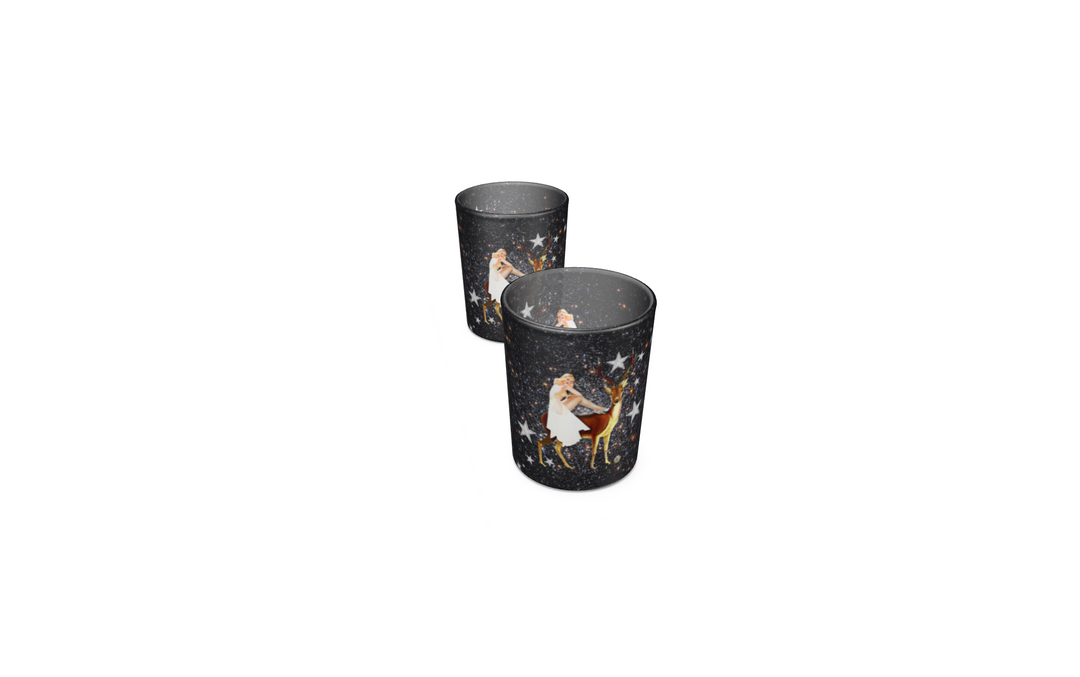 Festive Celeste shot glasses with gift tin