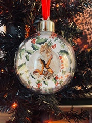 Holly Christmas Bauble