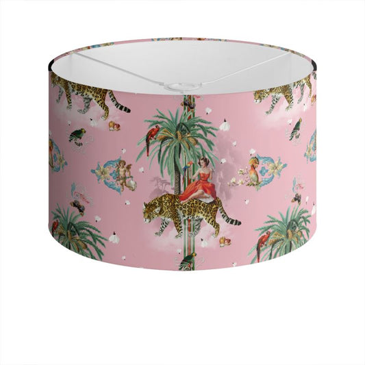 Garden of Eden Drum Lampshade Candy Floss