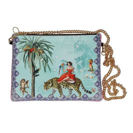 Mary Turquoise Cross Body Handbag