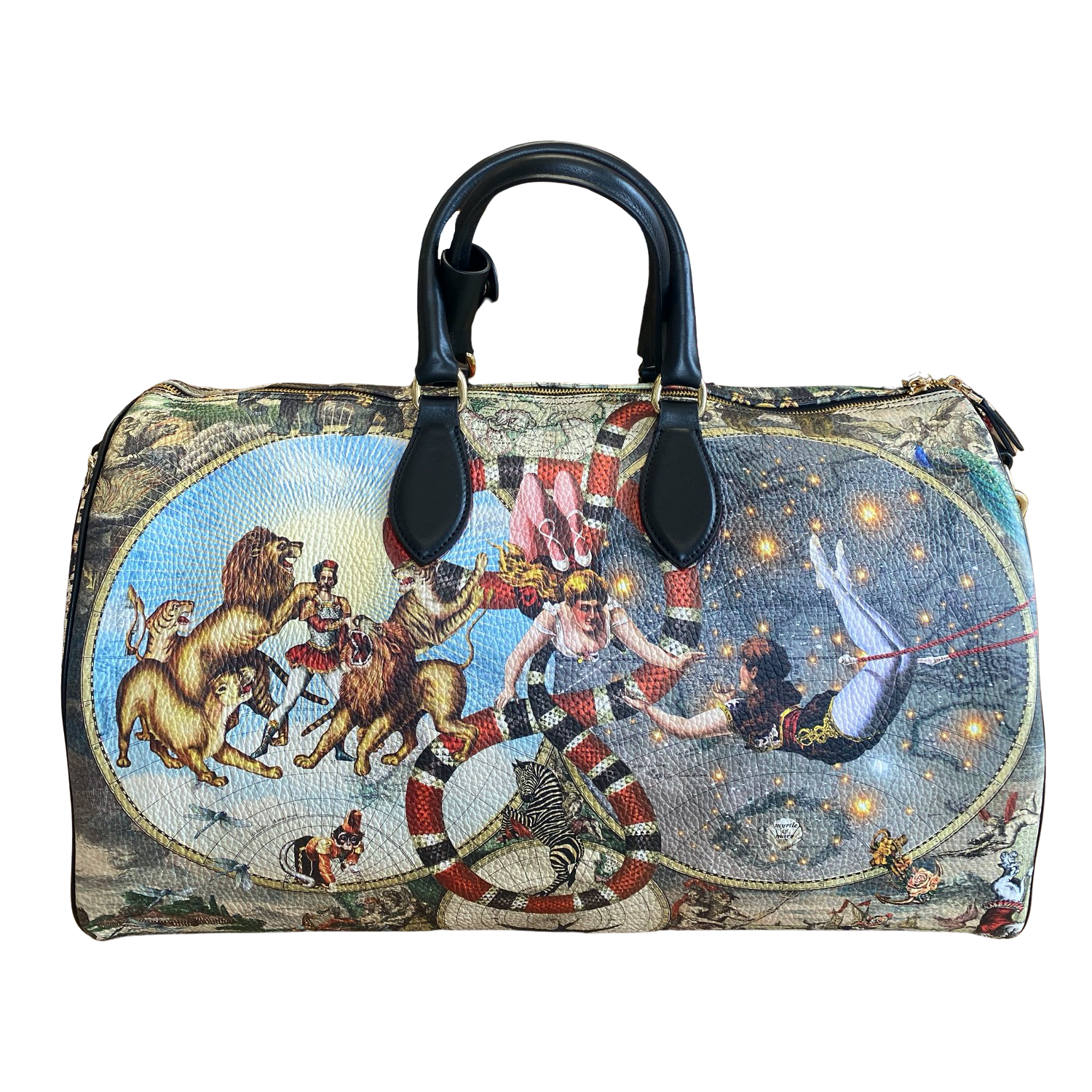 Le Cirque Du Monde Weekender Leather Duffle Bag Myrtle Mary