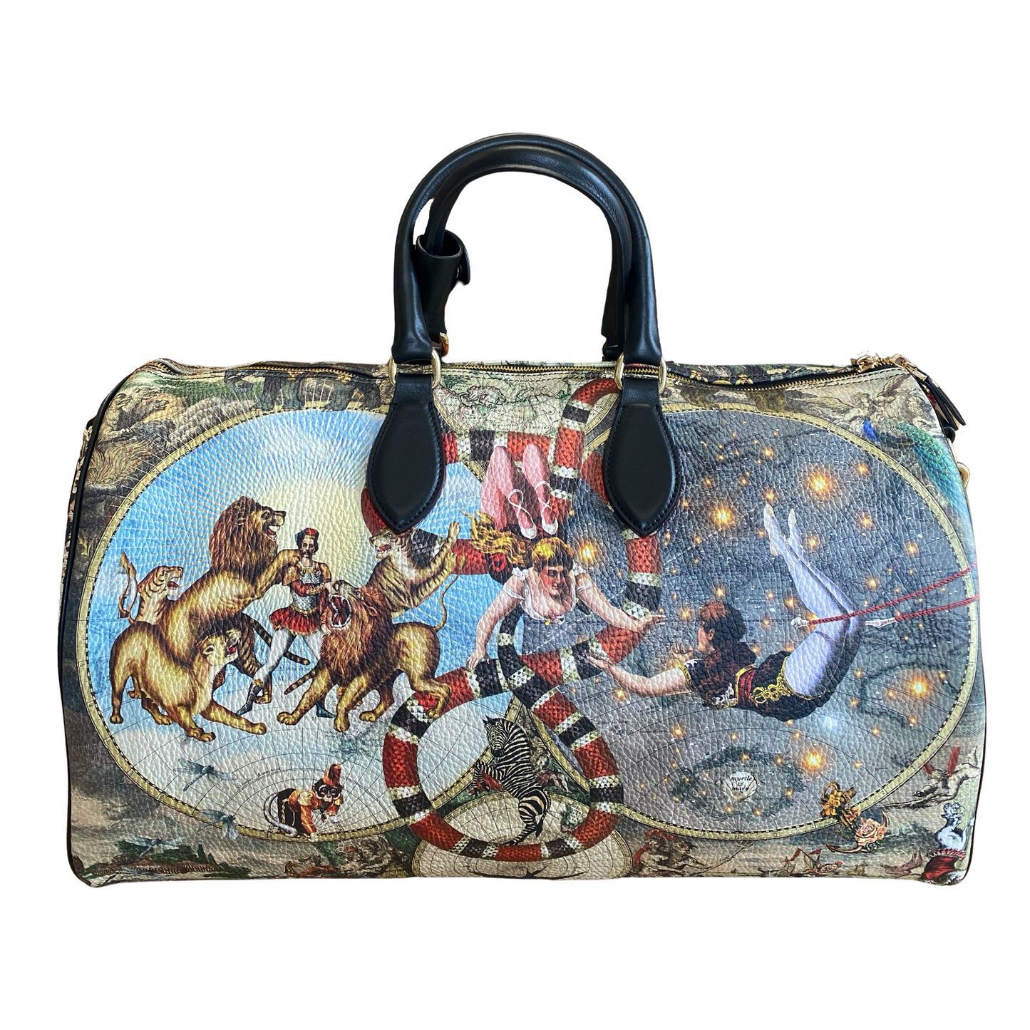 Le Cirque Du Monde Weekender Leather Duffle Bag