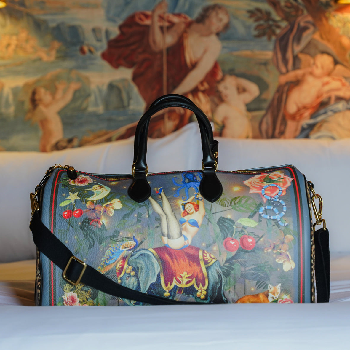 FiFi Weekender Leather Duffle Bag