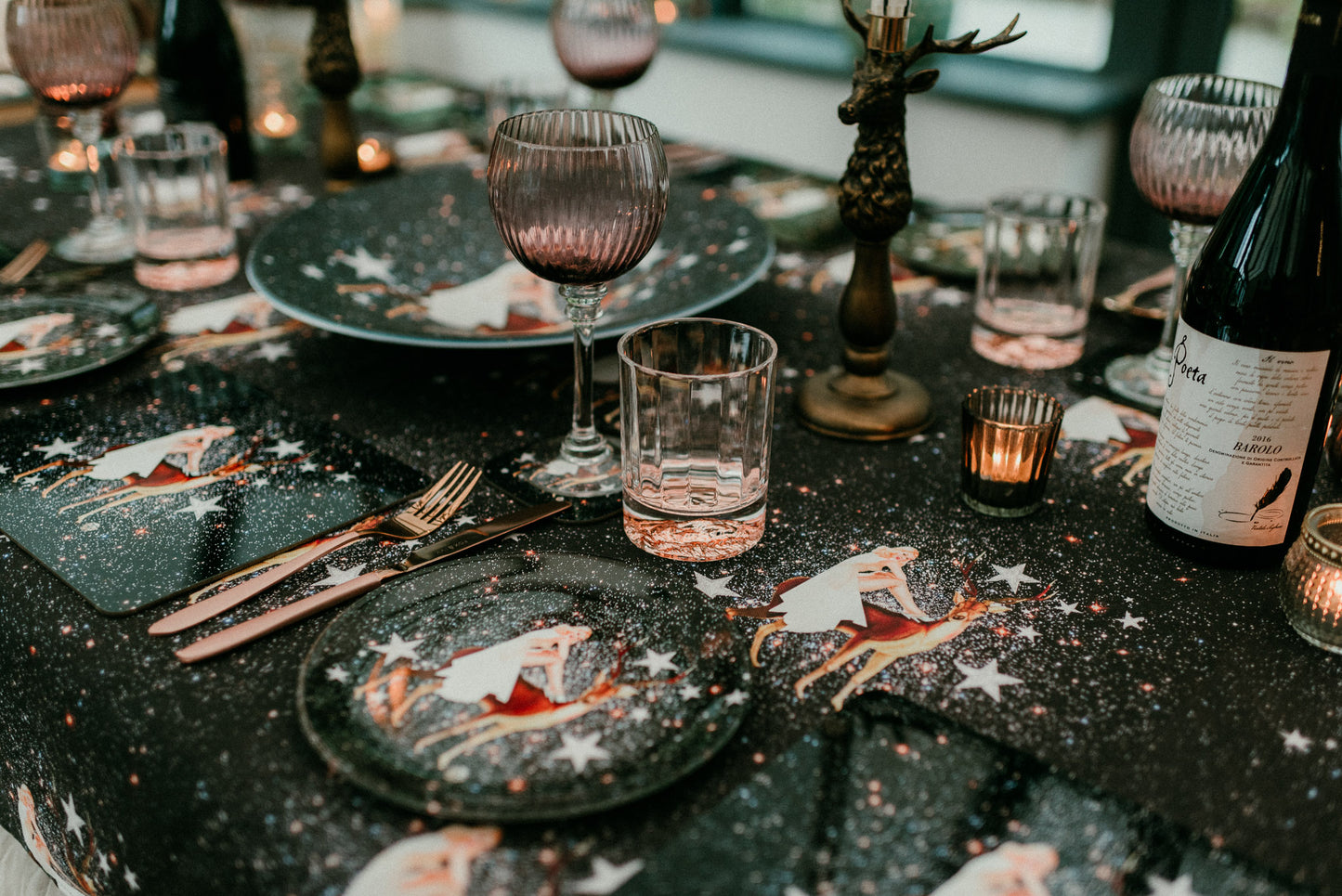 Festive Celeste Bone China Plate