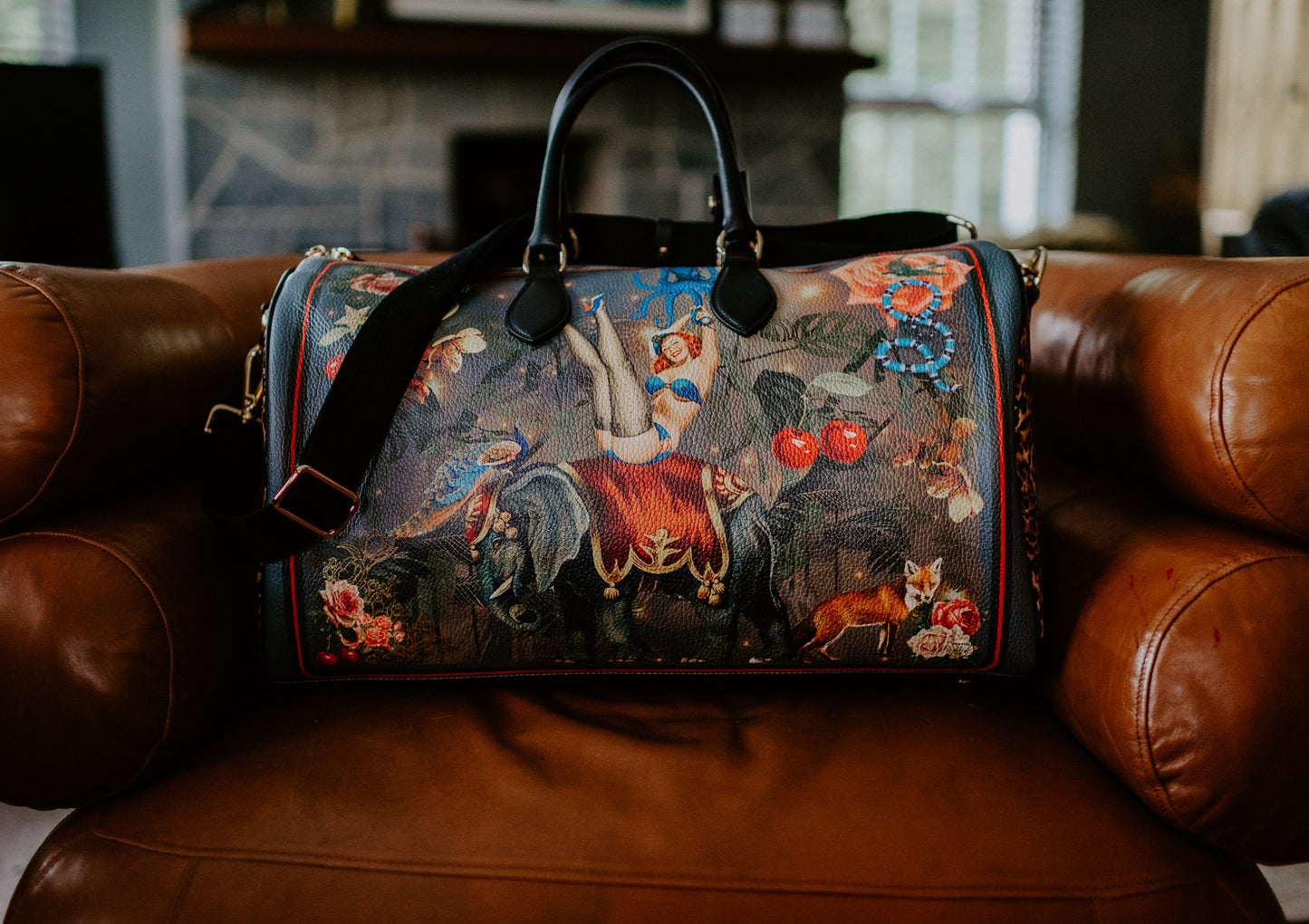 FiFi Weekender Leather Duffle Bag