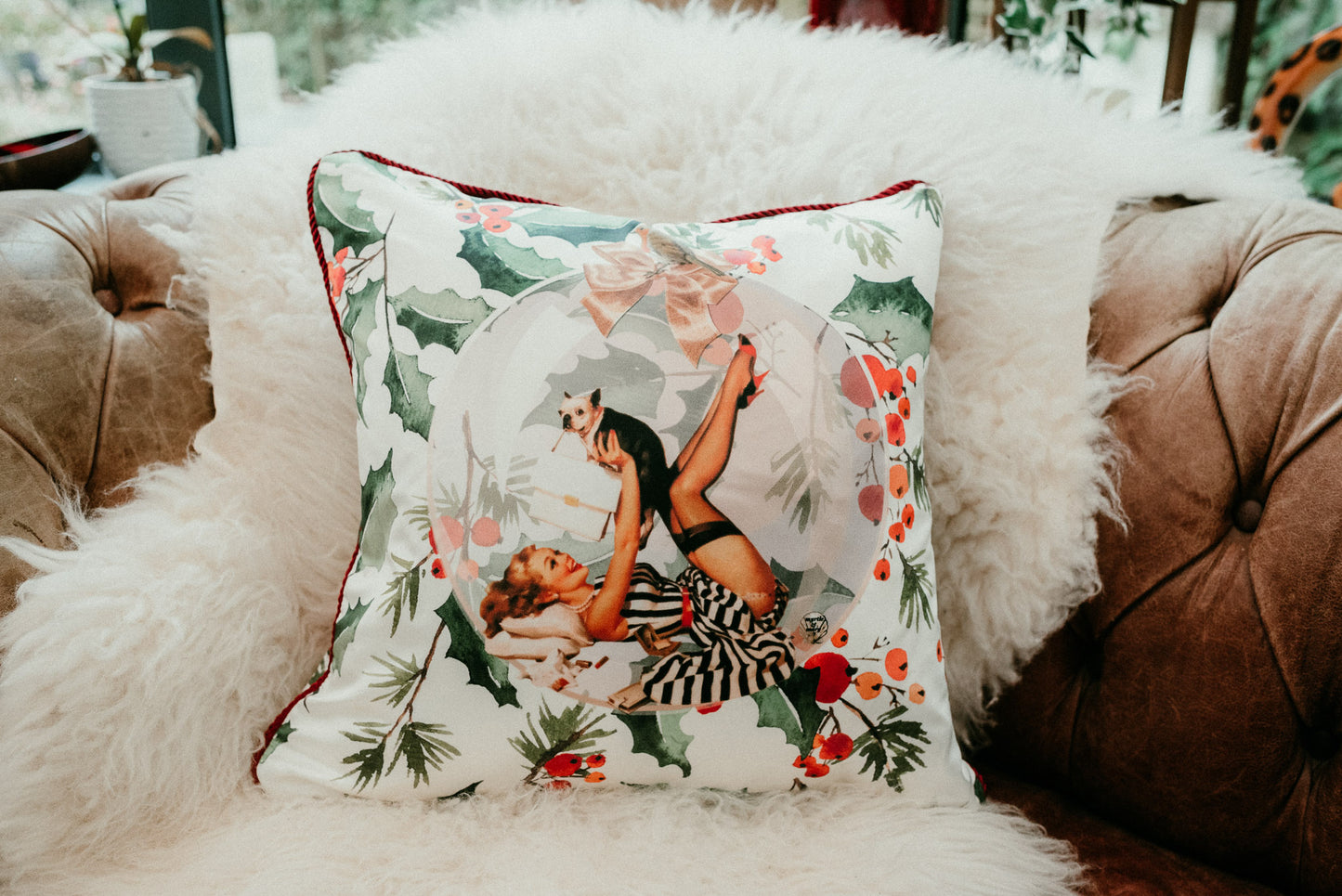 Holly Silk Cushion