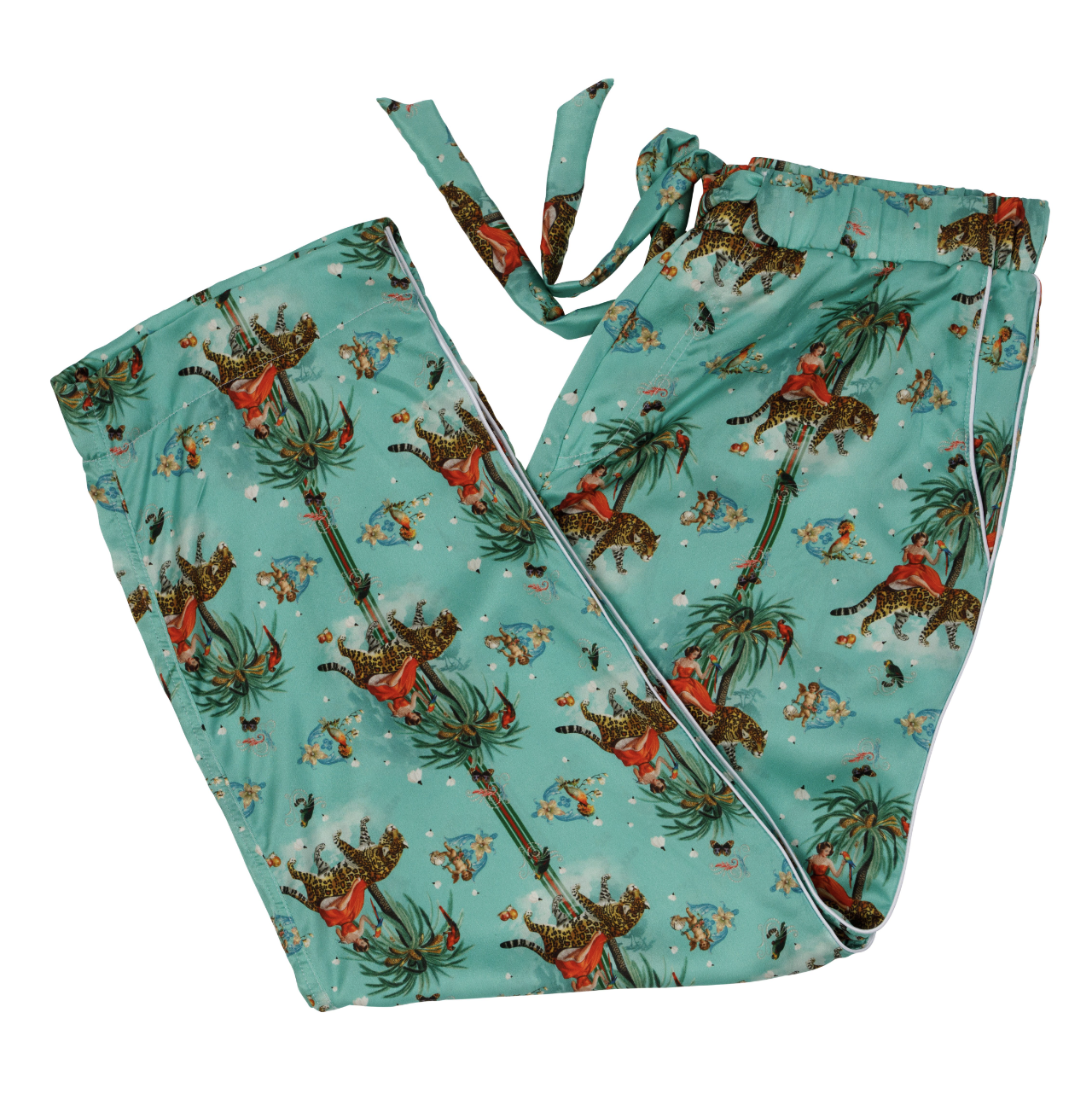 Garden of Eden Breakfast at Tiffany's- Silk Pyjama Trousers