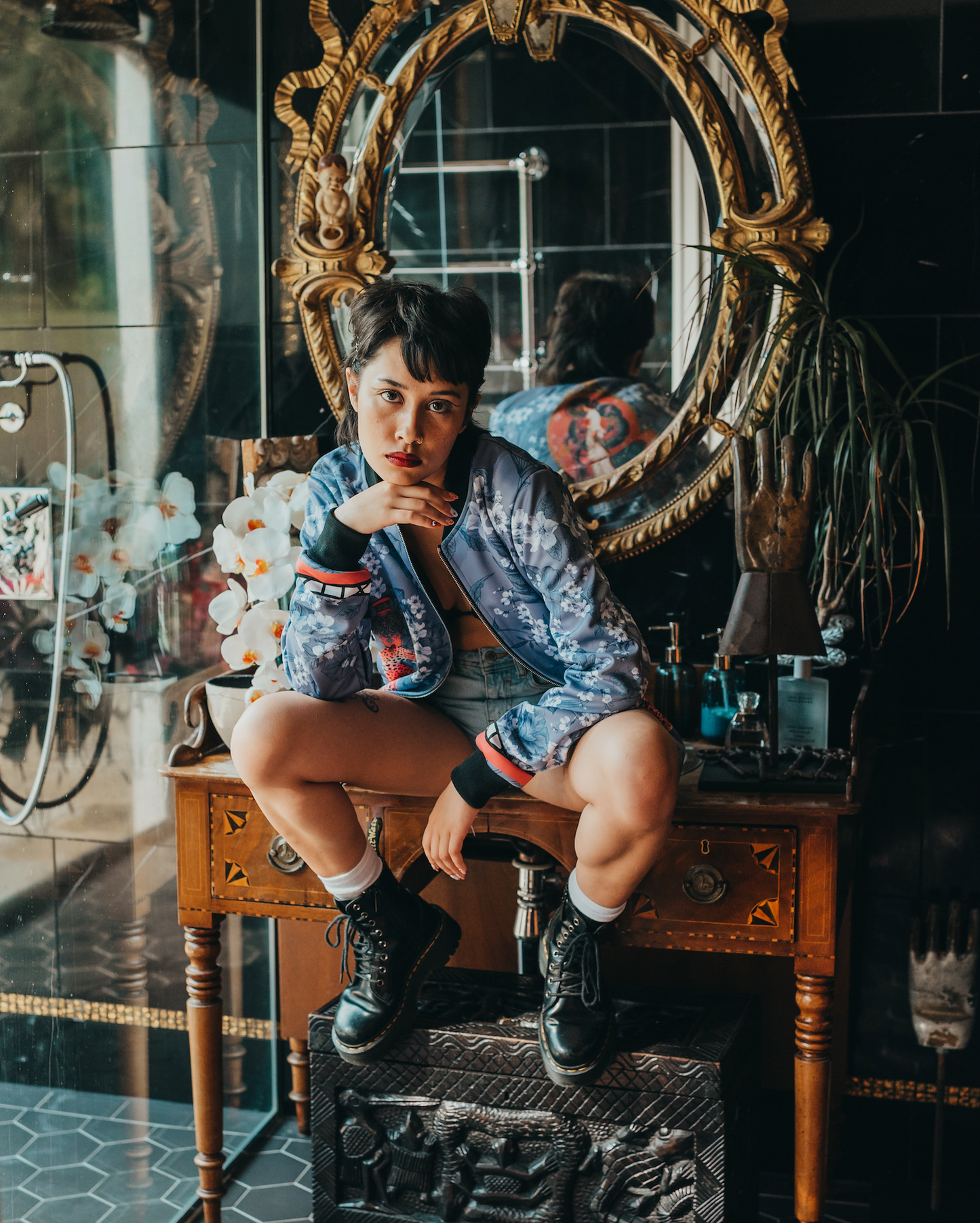 Mishcka Bomber Jacket - Bluebell