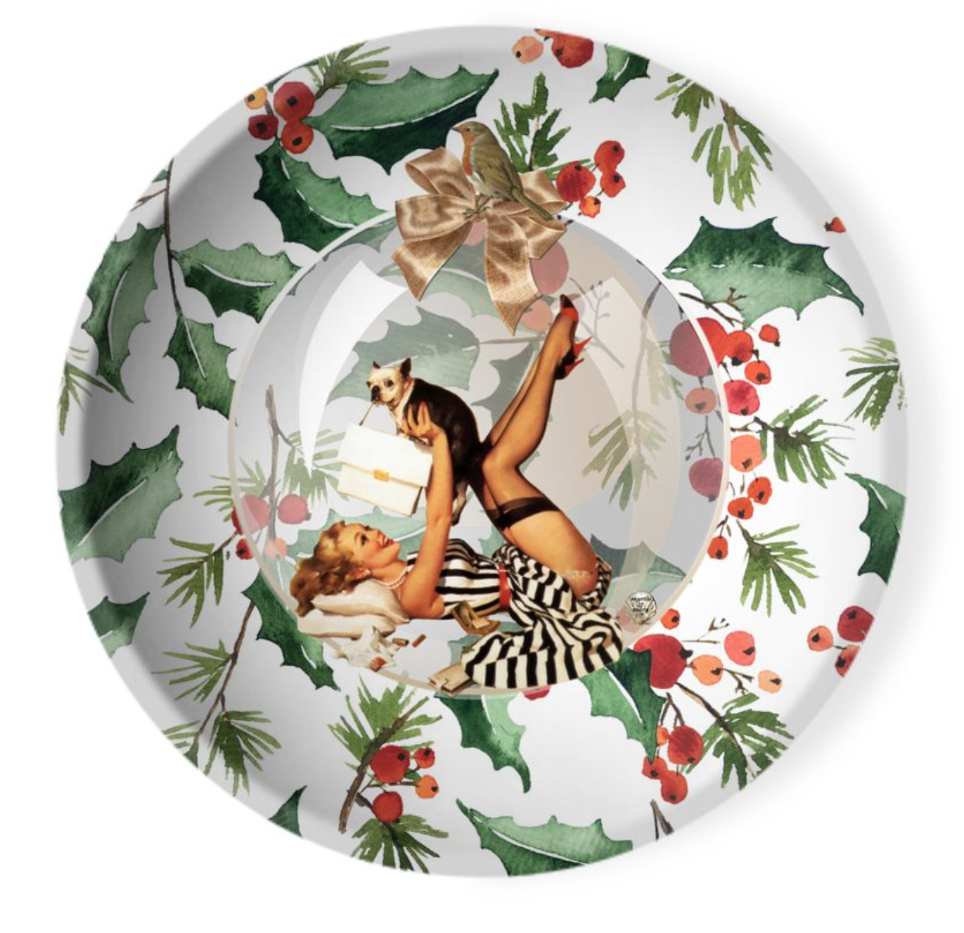 Holly Giant Serving Bowl