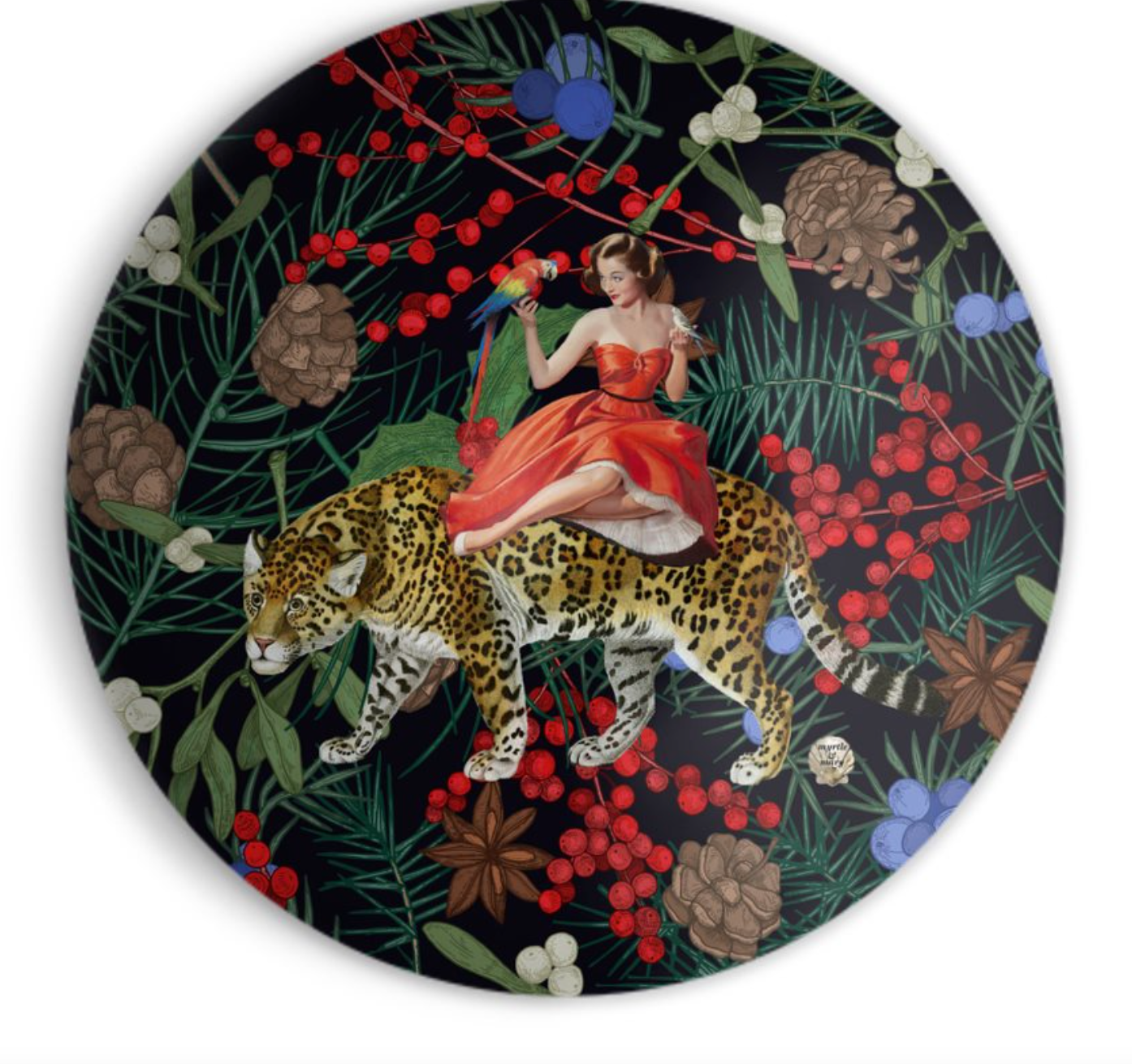 Festive Mary Giant Serving Bowl