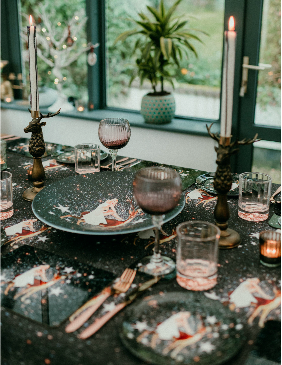 Festive Celeste Giant Serving Bowl