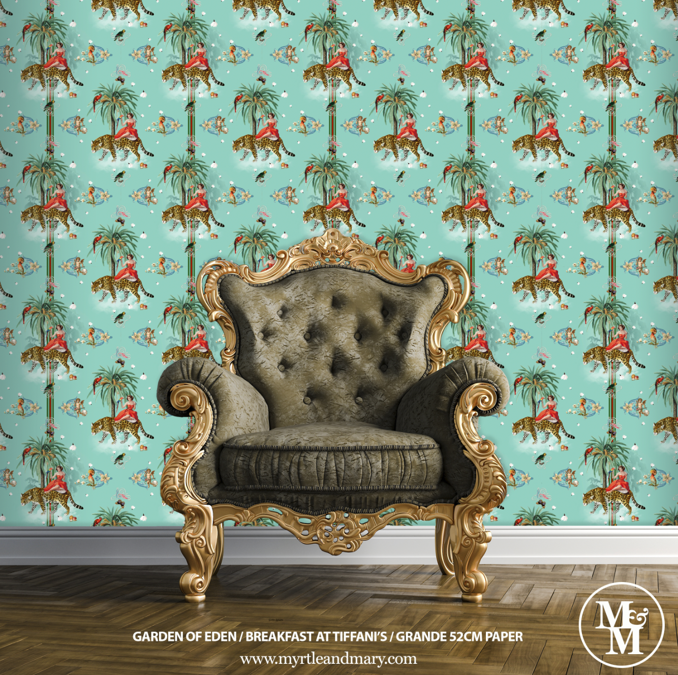 Garden of Eden Grande Wallpaper 52cm Breakfast at Tiffanys