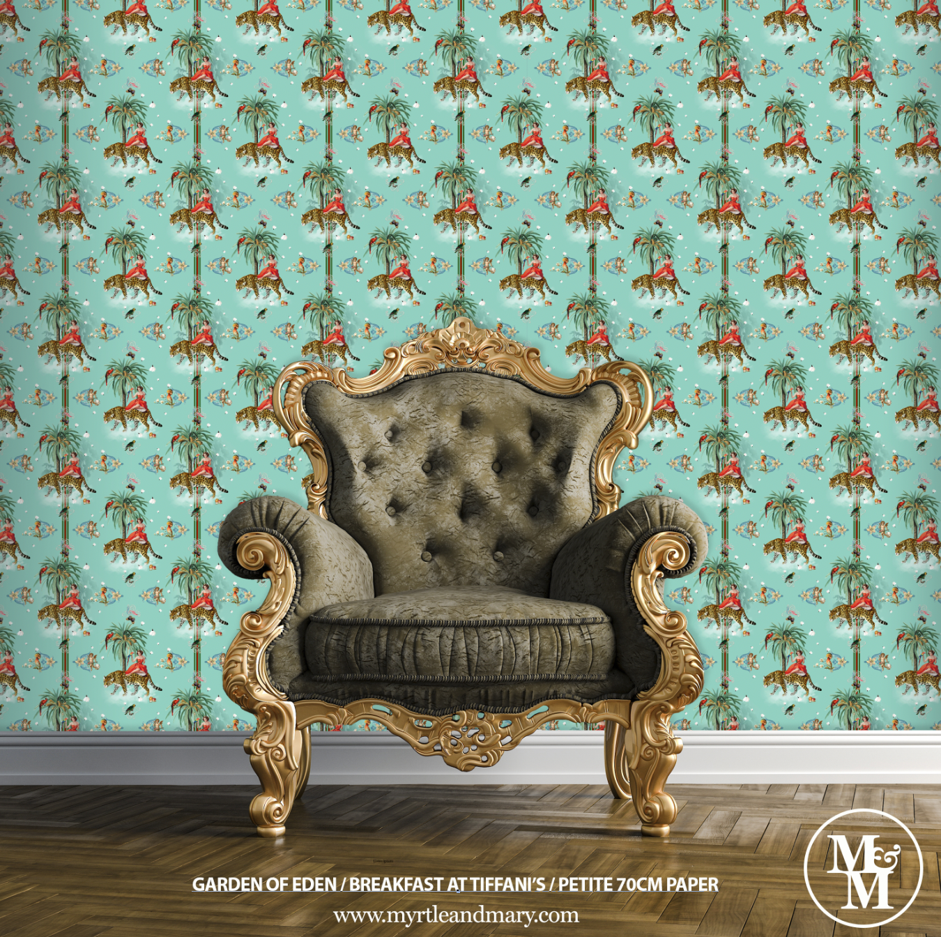 Garden of Eden Petite Wallpaper 70cm Breakfast at Tiffany's
