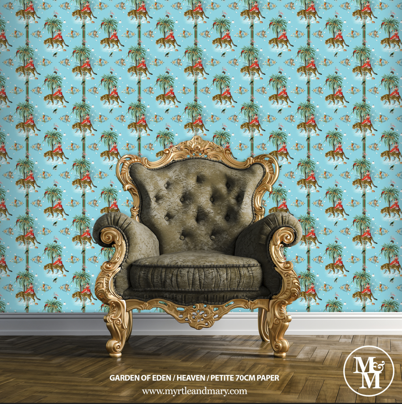 Garden of Eden Petite Wallpaper 70cm Heavenly