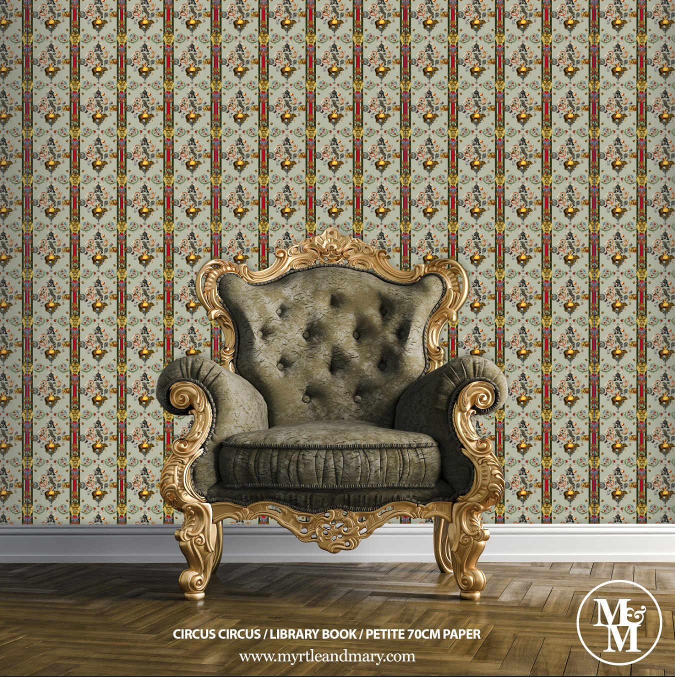 Circus Circus Petite Wallpaper 70cm Library