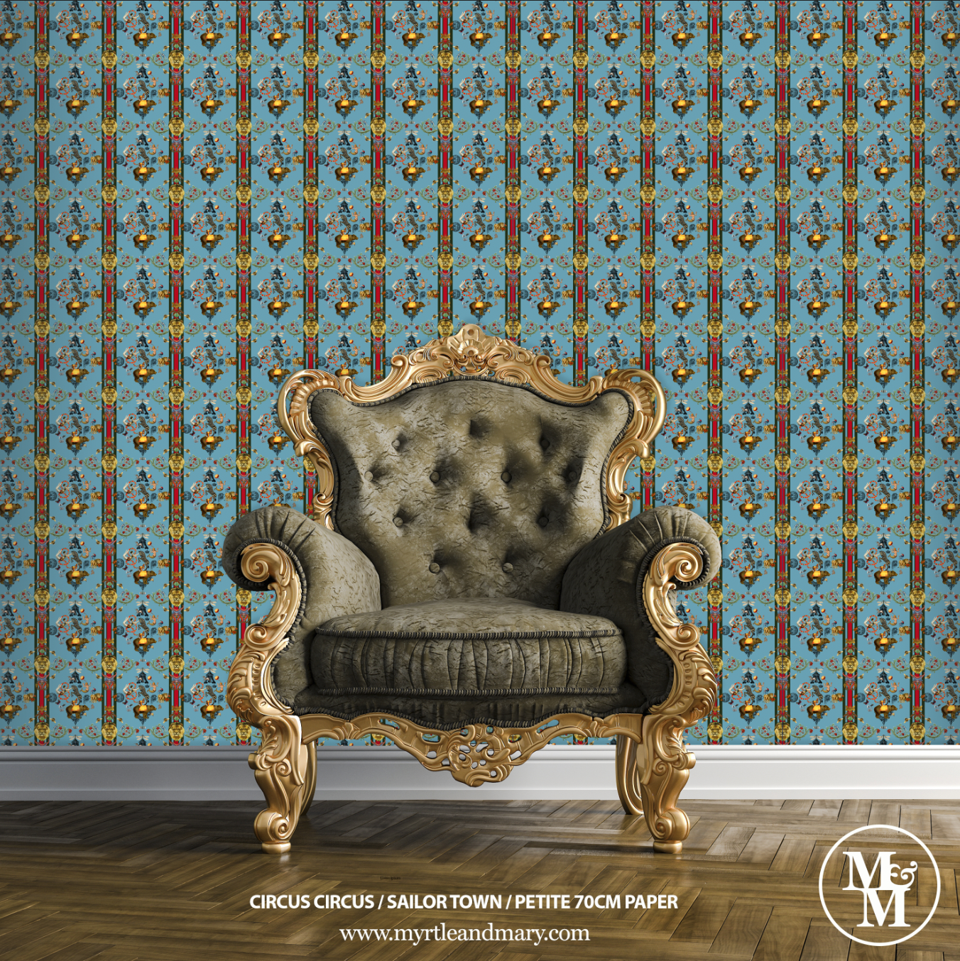 Circus Circus Petite Wallpaper 70cm Sailor Town