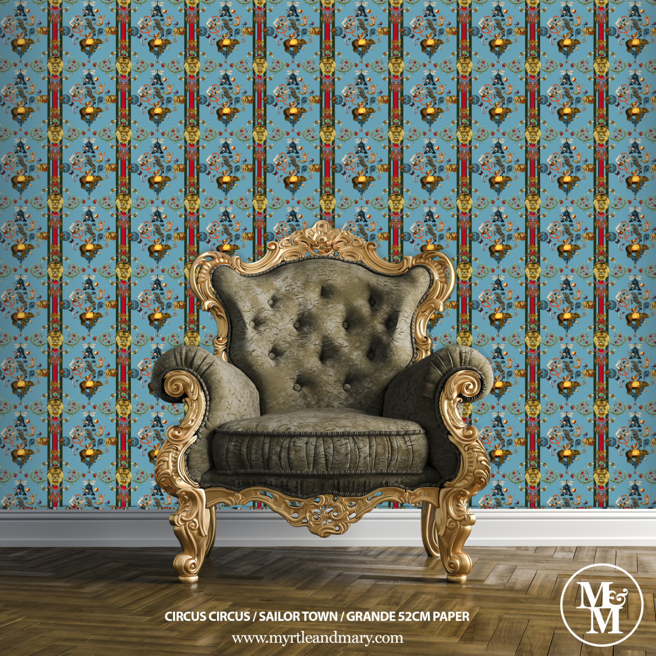 Circus Circus Grande Wallpaper 52cm Sailor Town
