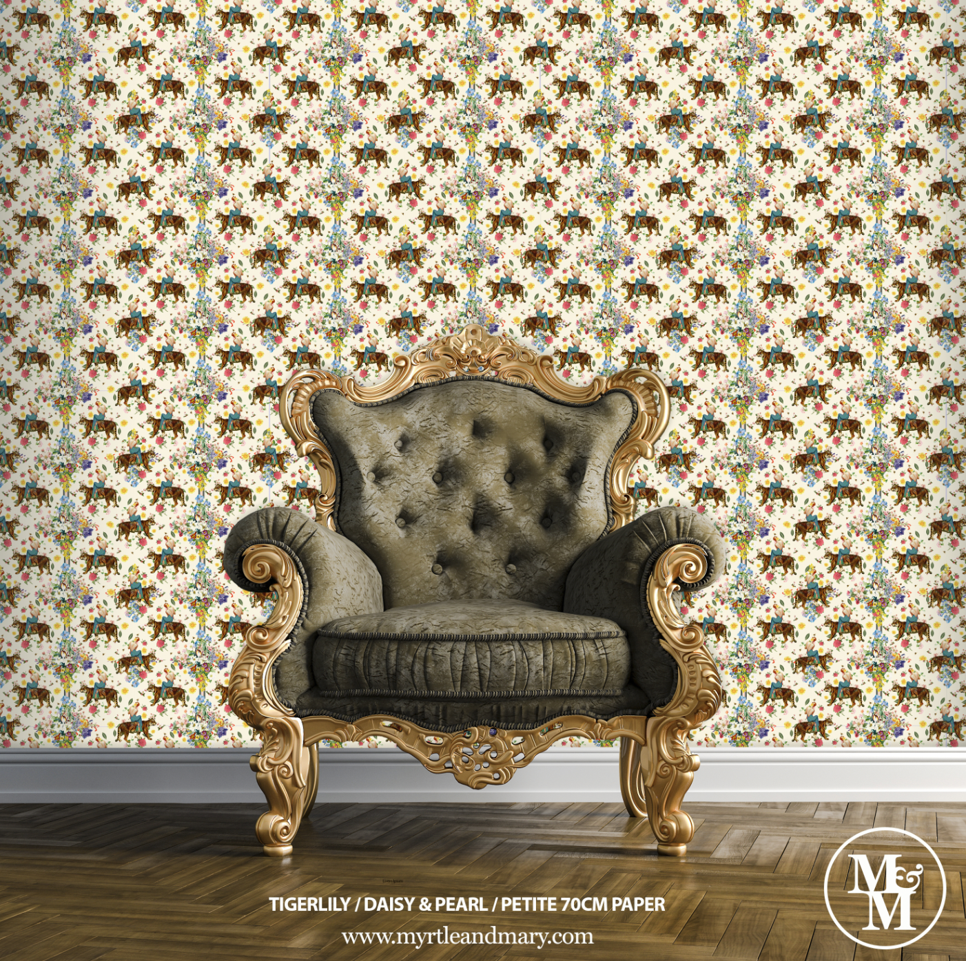 Tigerlily Petite Wallpaper 70cm Daisy and Pearl