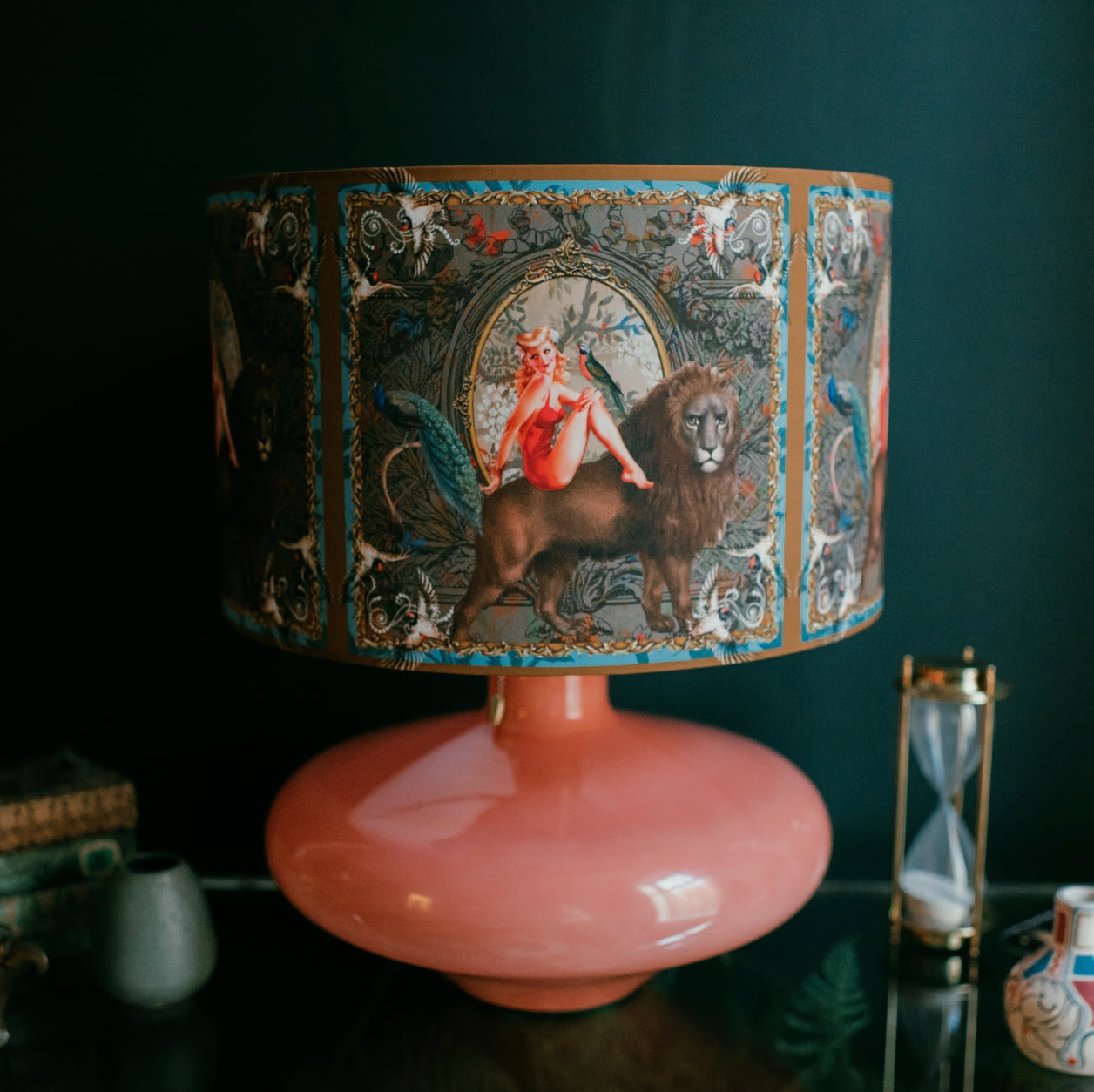 Myrtle Drum Lamp Shade Gold