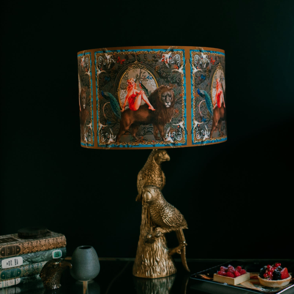 Myrtle Drum Lamp Shade Gold
