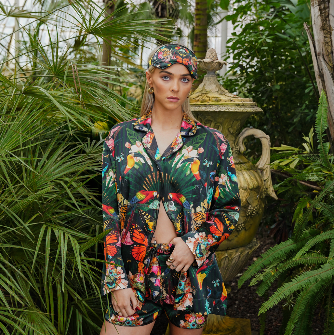 Paradise Lost "Night" - Silk Pyjama Shorts