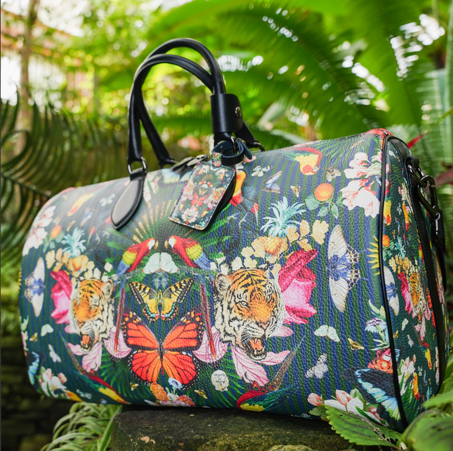 Paradise Lost "Night" - Weekender Leather Duffle Bag