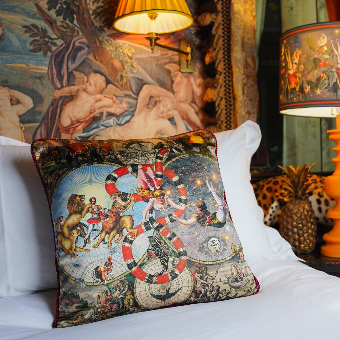 Le Cirque Du Monde Silk Cushion