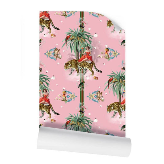 Garden of Eden Grande Wallpaper 52cm Candy Floss